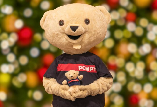 Pompy sapeur pompiers de france, enfant malade, pompy